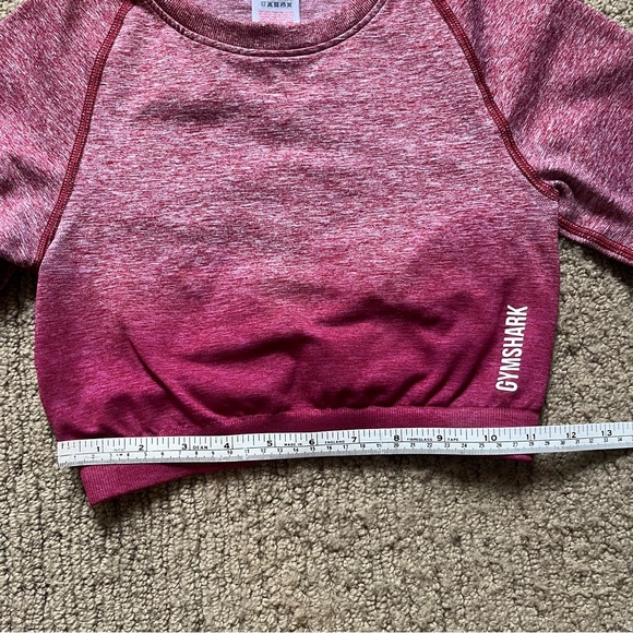 Gymshark Adapt Ombre Seamless Long Sleeve Crop Top - Picture 10 of 12